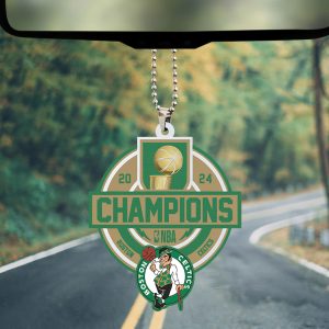 Boston Celtics Custom Shape 2-sided Acrylic Car Ornament - TANTN 7064