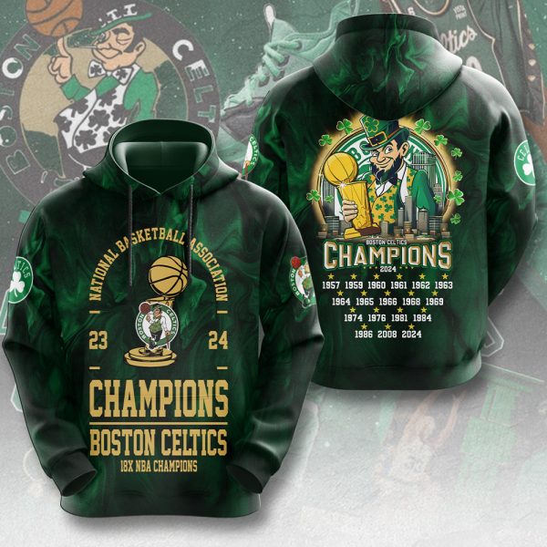 Boston Celtics 3D Apparel - HUANNM 5434