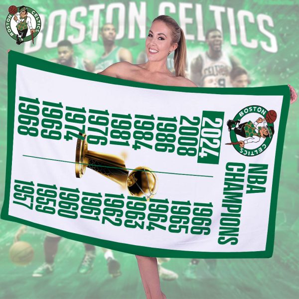 Boston Celtics Rectangle Beach Towel - HOATT 5241