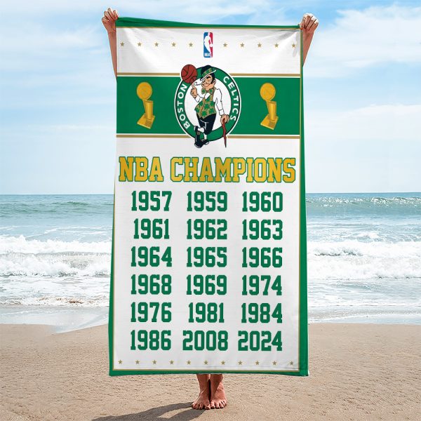 Boston Celtics Rectangle Beach Towel - HUANNM 5394.1
