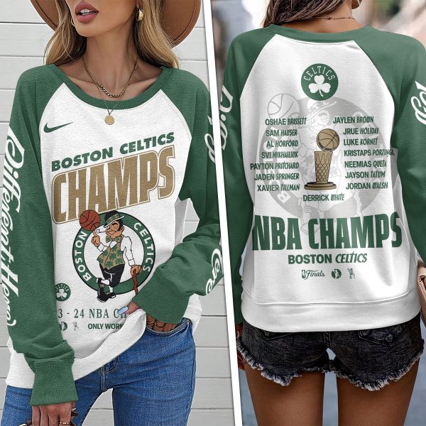 Boston Celtics Round Neck Raglan Sleeve Sweatshirt – MAITM 7122