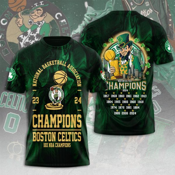 Boston Celtics 3D Apparel - HUANNM 5434