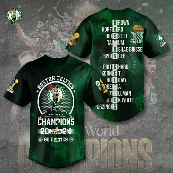 Boston Celtics Baseball Jersey - TANTN 7074