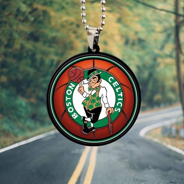 Boston Celtics Custom Shape 2-sided Acrylic Car Ornament - GNE 594