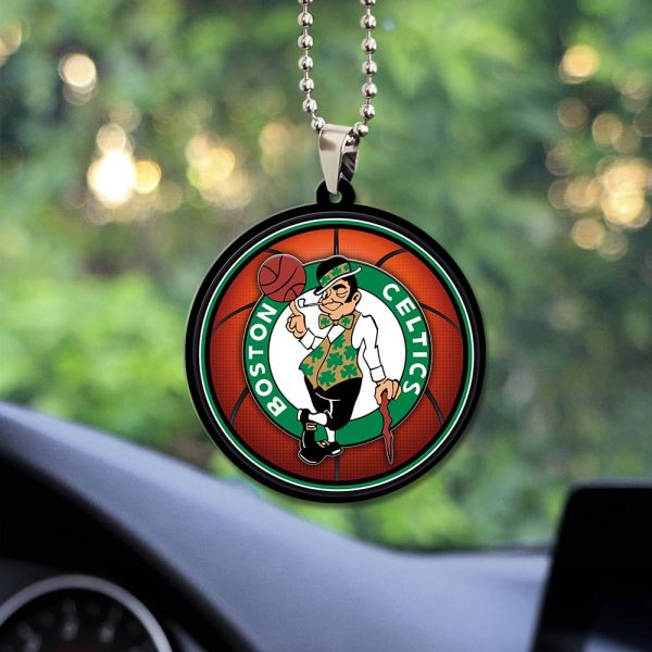 Boston Celtics Custom Shape 2-sided Acrylic Car Ornament - GNE 594