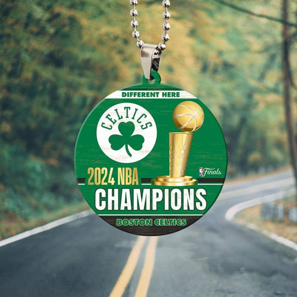 Boston Celtics Custom Shape 2-sided Acrylic Car Ornament - GNE 595