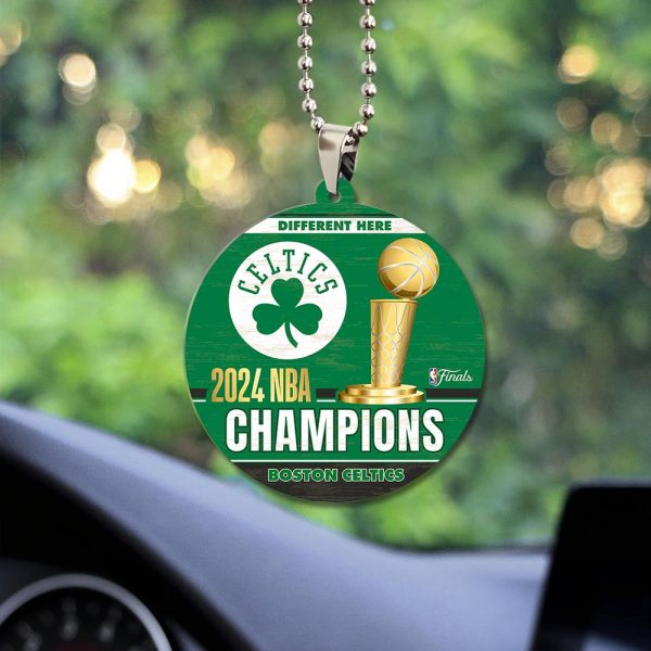 Boston Celtics Custom Shape 2-sided Acrylic Car Ornament - GNE 595