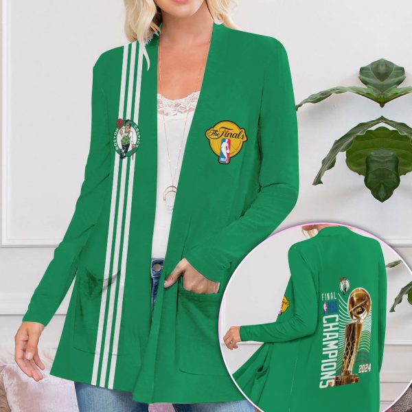 Boston Celtics Women's Patch Pocket Cardigan - HOATT 5262