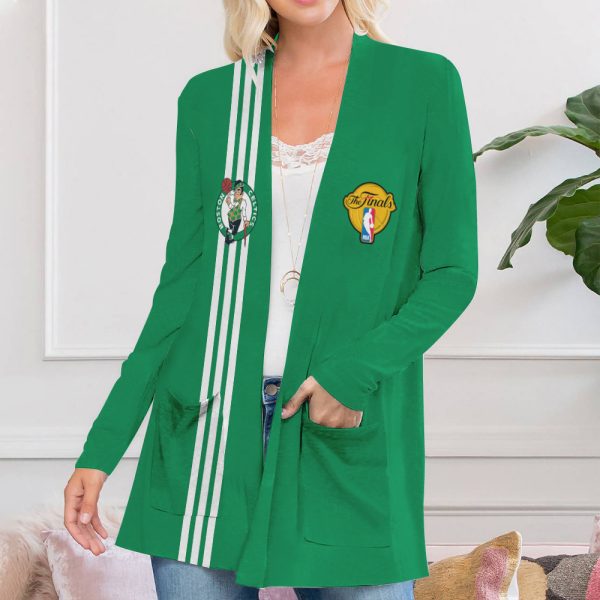 Boston Celtics Women's Patch Pocket Cardigan - HOATT 5262