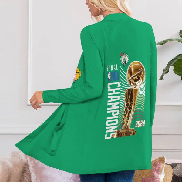 Boston Celtics Women's Patch Pocket Cardigan - HOATT 5262