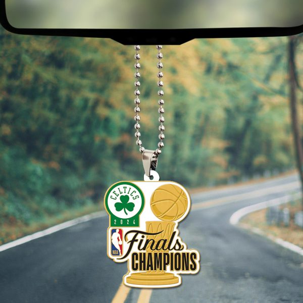 Boston Celtics Custom Shape 2-sided Acrylic Car Ornament - TANTN 7010