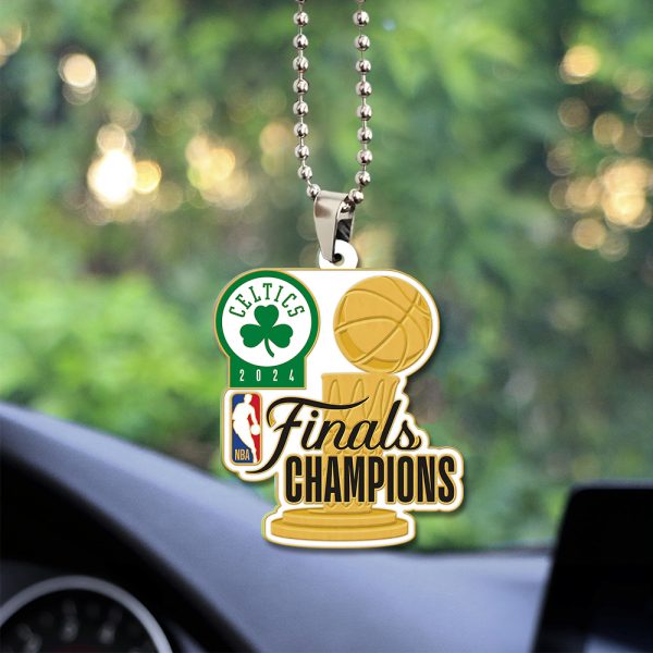 Boston Celtics Custom Shape 2-sided Acrylic Car Ornament - TANTN 7010