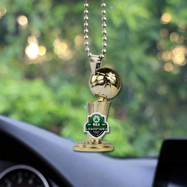 Boston Celtics Custom Shape 2-sided Acrylic Car Ornament - TANTN 7056