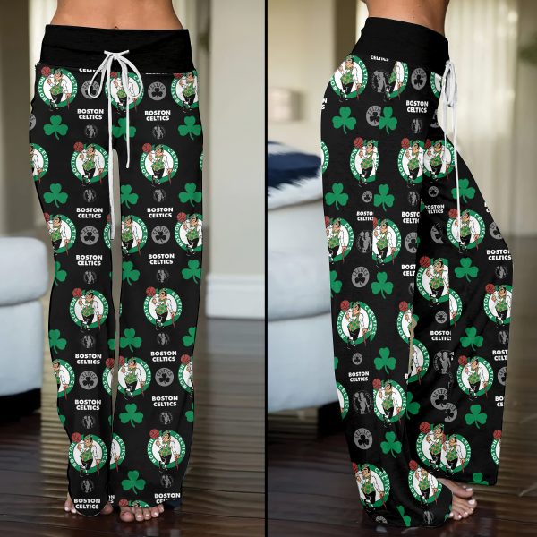 Boston Celtics High-Waisted Straight-Leg Trousers - MAITM 7134