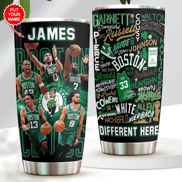 Personalized Boston Celtics Tumbler Cup - GNE 597