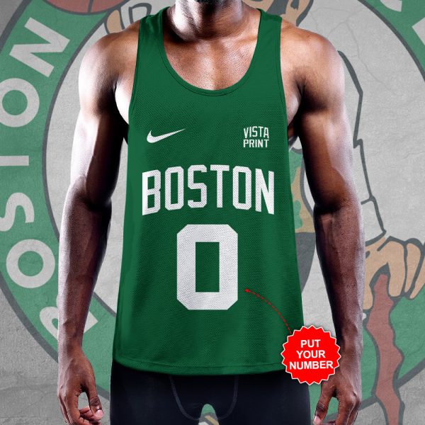Personalized Boston Celtics Y-Back Muscle Tank Top - HOATT 5186