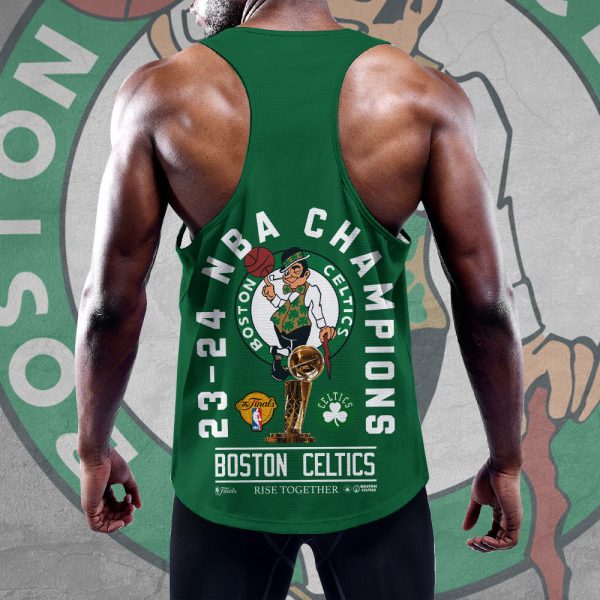 Personalized Boston Celtics Y-Back Muscle Tank Top - HOATT 5186