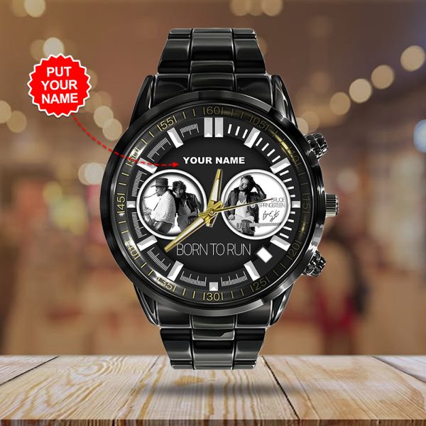 Personalized Bruce Springsteen Black Stainless Steel Watch - HOATT 5160