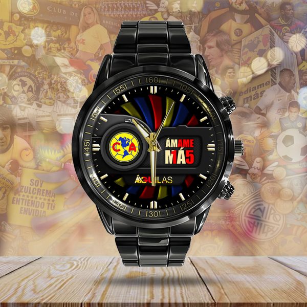 Club América Black Stainless Steel Watch - HUANNM 5297