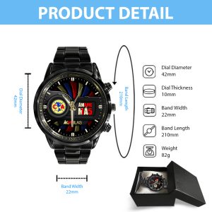 Club América Black Stainless Steel Watch - HUANNM 5297