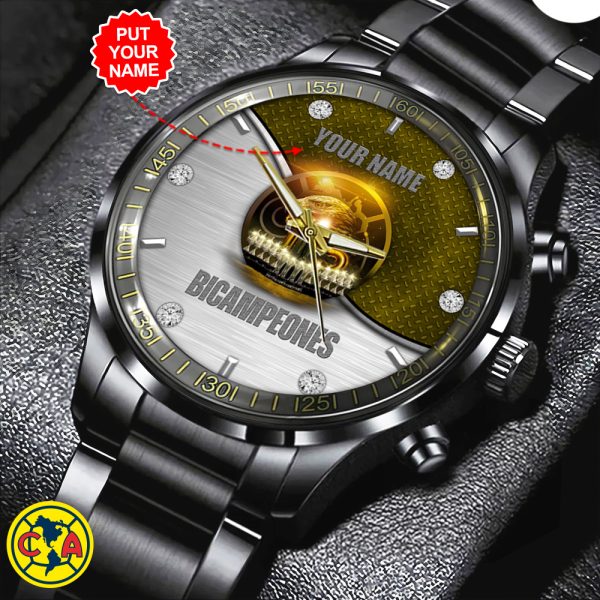 Personalized Club América Black Stainless Steel Watch - HOATT 5211