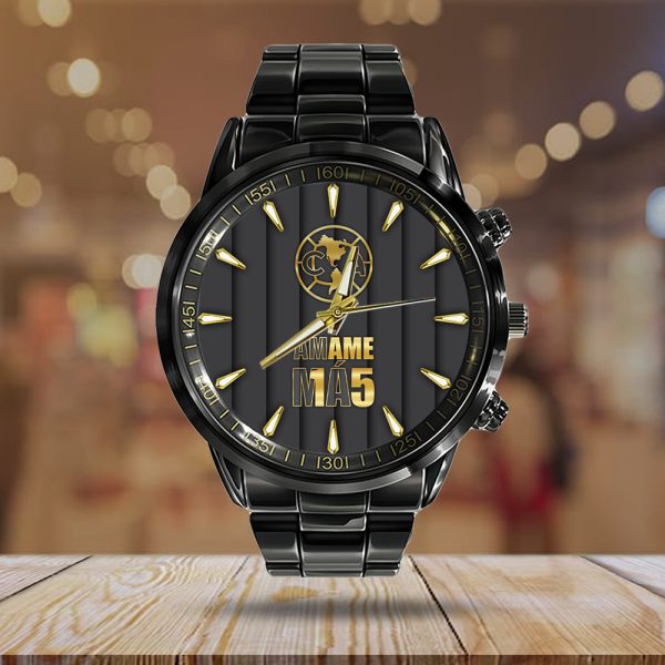 Club América Black Stainless Steel Watch - MAITM 7005