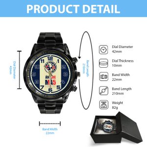 Club América Black Stainless Steel Watch - MAITM 7006