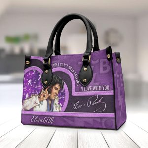 Personalized Elvis Presley Leather HandBag - VANDH 2989