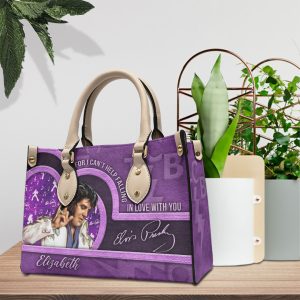 Personalized Elvis Presley Leather HandBag - VANDH 2989
