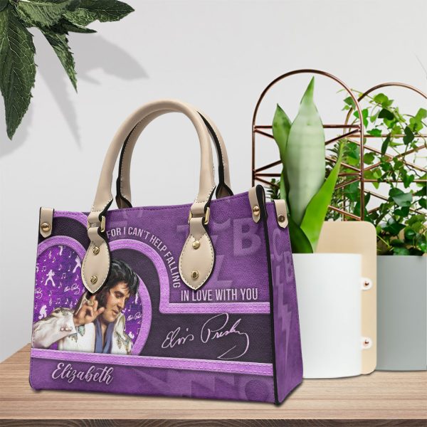 Personalized Elvis Presley Leather HandBag - VANDH 2989