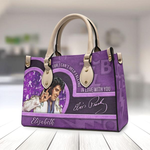 Personalized Elvis Presley Leather HandBag - VANDH 2989