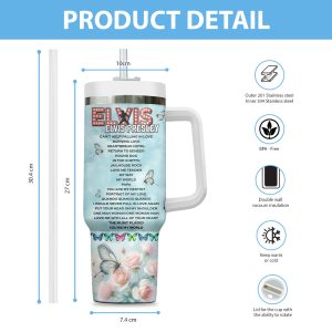 Personalized Elvis Presley 40oz Stanley Tumbler - VANDH 3071