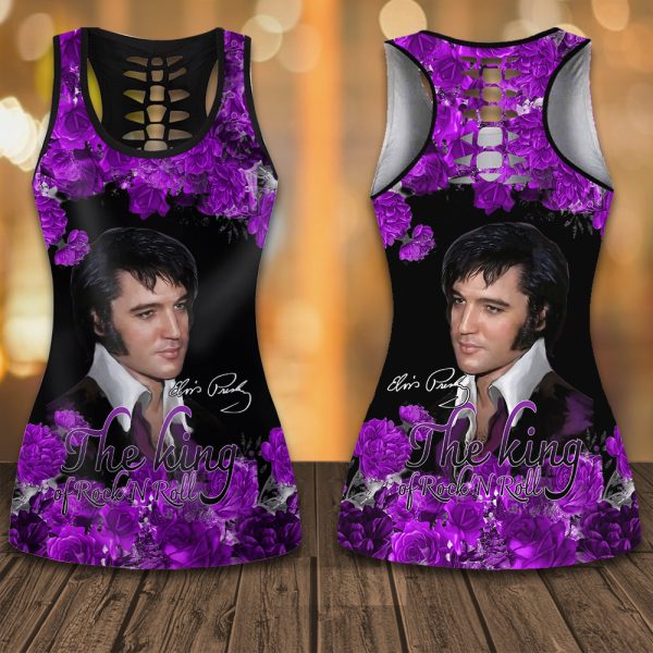 Elvis Presley Hollow Tank Top Leggings - HOATT 5281