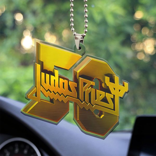 Judas Priest Custom Shape Clear 1-sided Acrylic Car Ornament - TANTN 6934