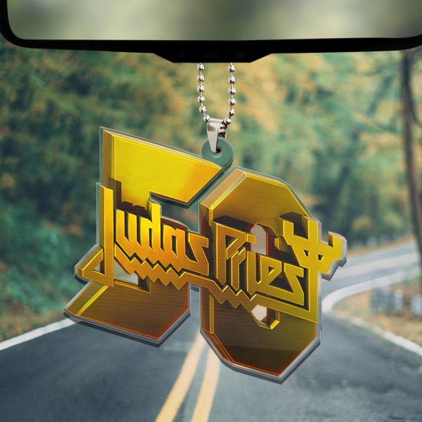 Judas Priest Custom Shape Clear 1-sided Acrylic Car Ornament - TANTN 6934
