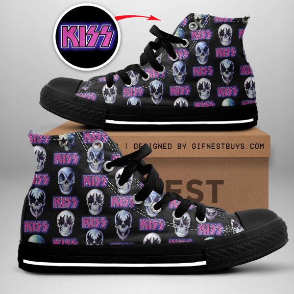 Kiss Band High Top Canvas Shoes - GNE 577