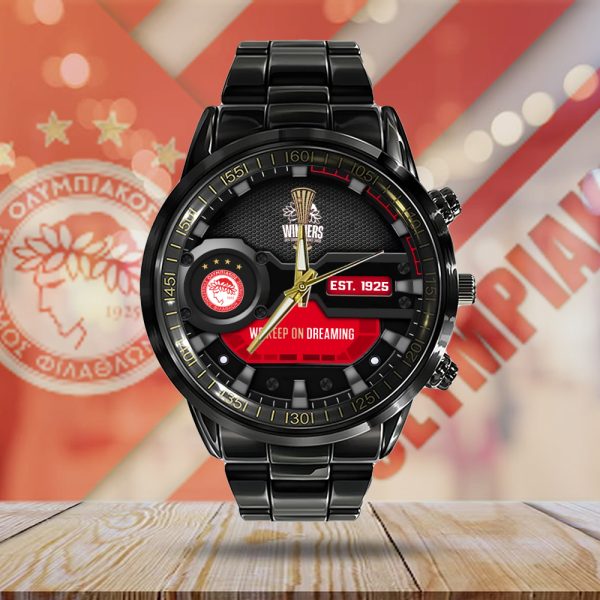 Olympiakos F.C. Black Stainless Steel Watch - MAITM 6906