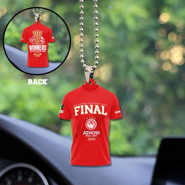 Olympiakos F.C. Custom Shape 2-sided Acrylic Car Ornament - TANTN 6758