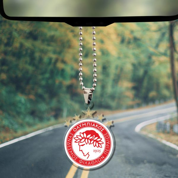 Olympiakos F.C. Custom Shape Clear 1-sided Acrylic Car Ornament - TANTN 6915