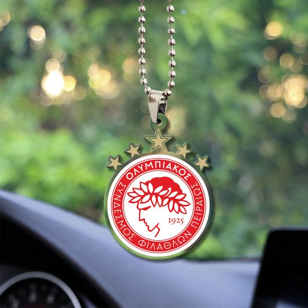 Olympiakos F.C. Custom Shape Clear 1-sided Acrylic Car Ornament - TANTN 6915