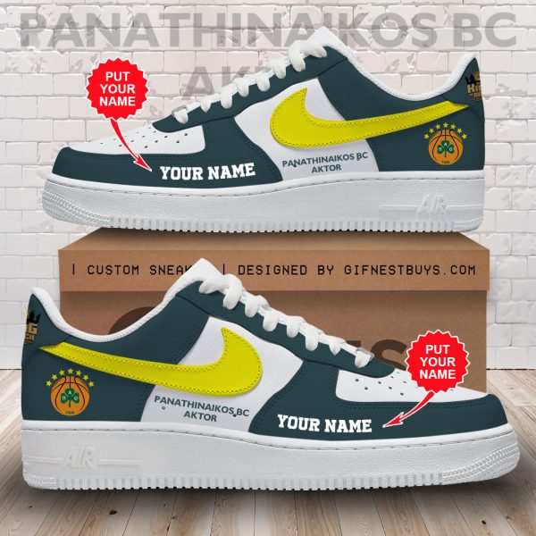 Personalized Panathinaikos B.C. AF1 Sneaker - TANTN 6759
