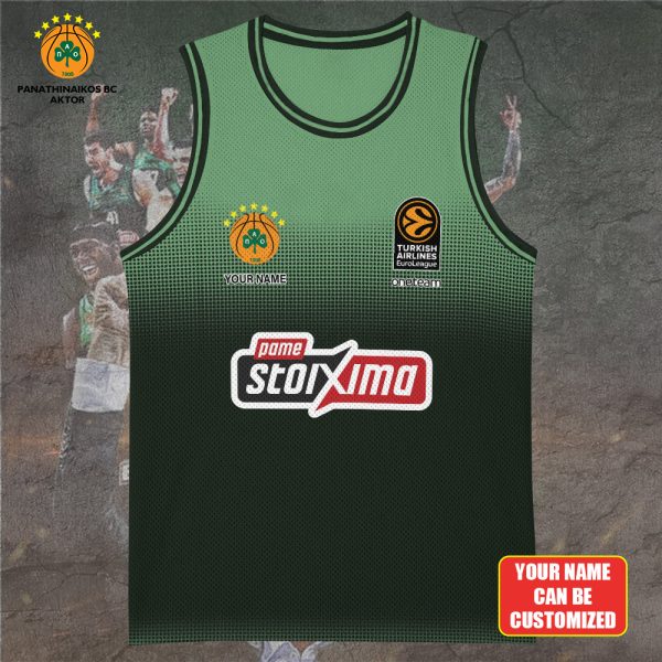 Personalized Panathinaikos B.C. Basketball Jersey - TANTN 6945