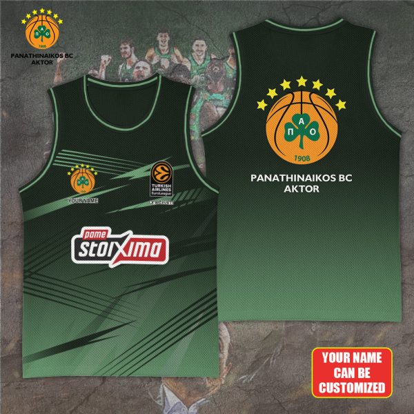 Personalized Panathinaikos B.C. Basketball Jersey - TANTN 6946