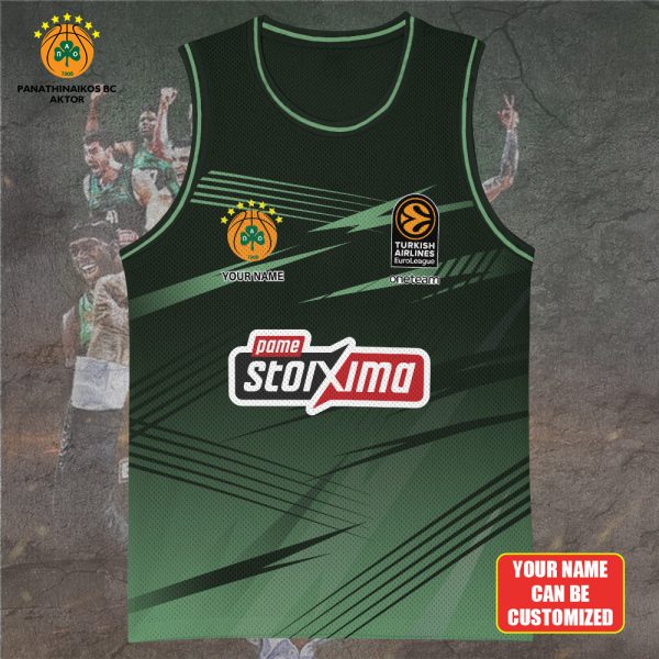 Personalized Panathinaikos B.C. Basketball Jersey - TANTN 6946