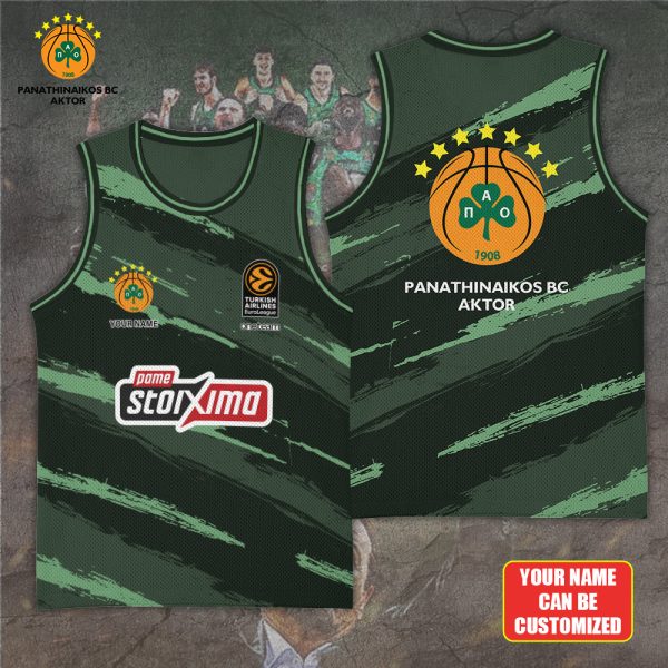 Personalized Panathinaikos B.C. Basketball Jersey - TANTN 6949