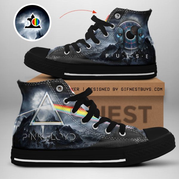 Pink Floyd High Top Canvas Shoes - GNE 569