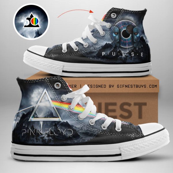 Pink Floyd High Top Canvas Shoes - GNE 569