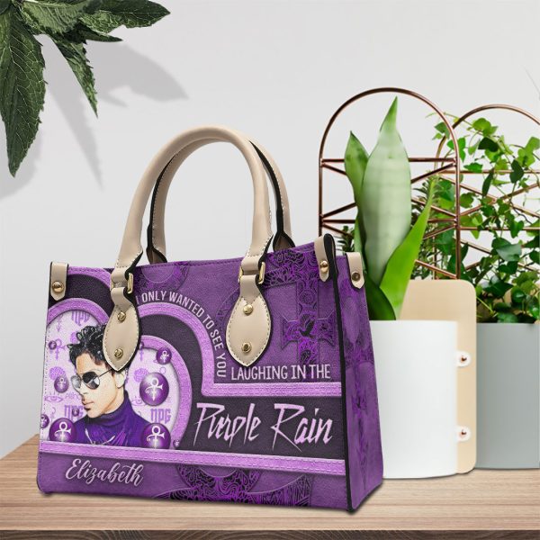 Personalized Prince Leather HandBag - VANDH 2988