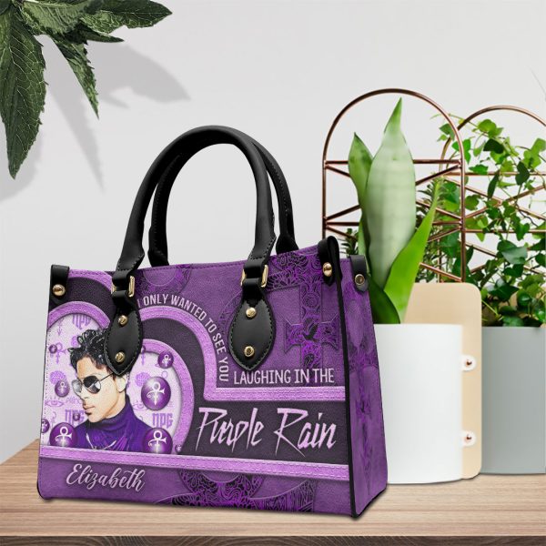 Personalized Prince Leather HandBag - VANDH 2988
