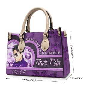 Personalized Prince Leather HandBag - VANDH 2988